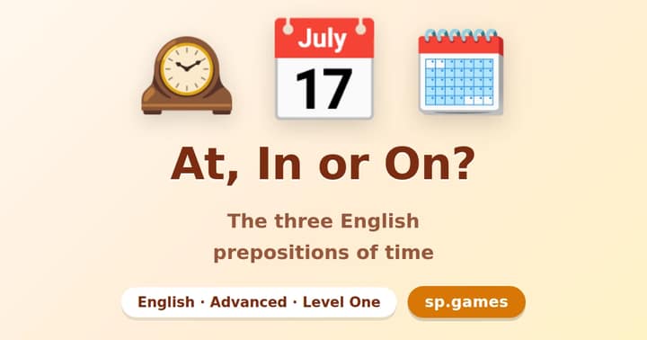 At, In or On?