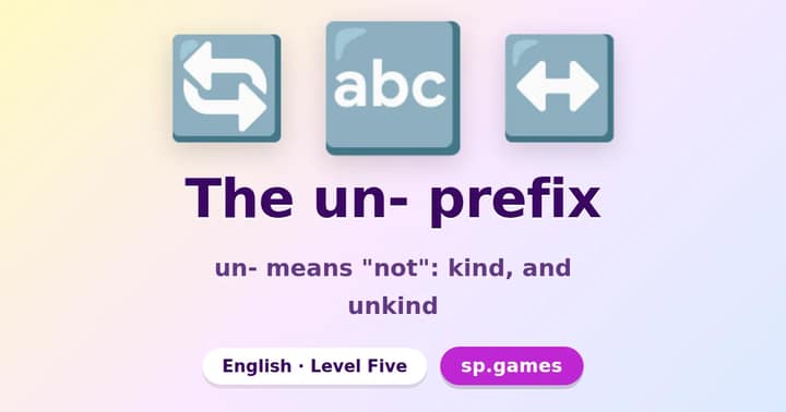 The un- prefix