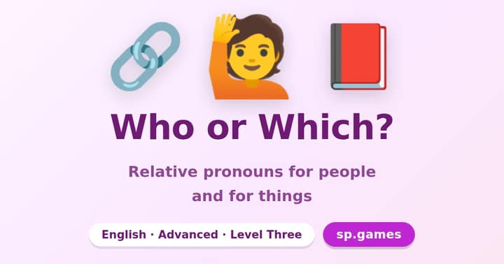 Who or Which?