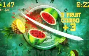 لقطة من لعبة فروت نينجا