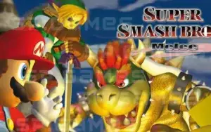 واجهة لعبة Super Smash Bros: Melee 