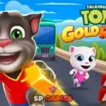 لعبة ملاحقة توم المتكلم للذهب