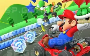 صورة تحاكي محتوى لعبة Mario Kart