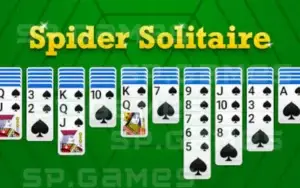 لقطة من لعبة سوليتير العنكبوت Spider Solitaire