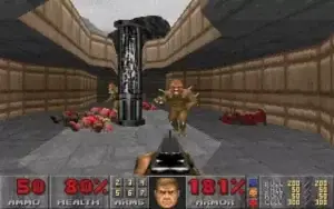 صورة من داخل لعبة Doom