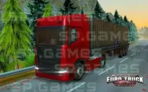 احدى الشاحنات في لعبة Euro Truck Driver