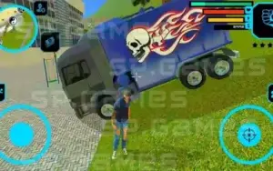 لقطة من لعبة Truck Driver City Crush