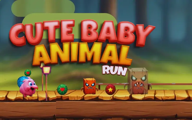 Cute Baby Animal Run